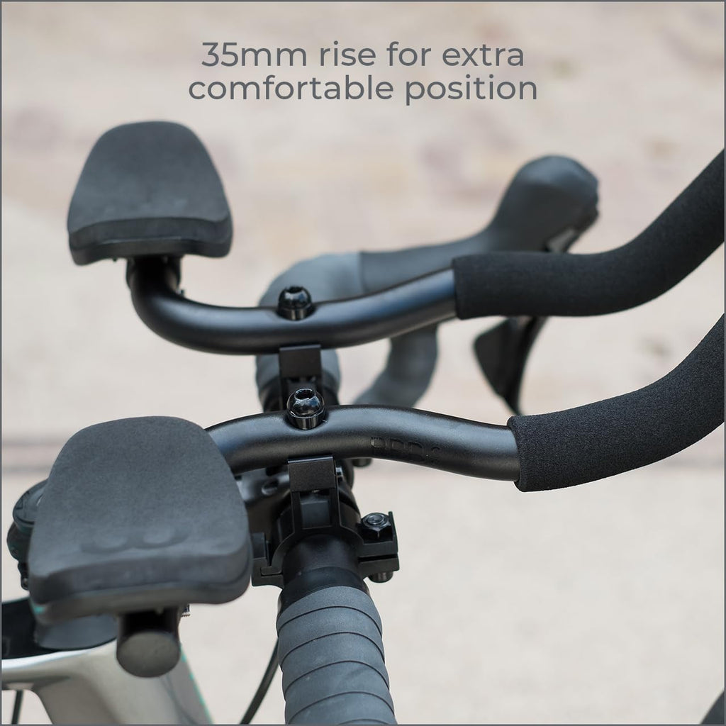 BBB Cycling AeroComfort BHB-59 Aluminium Tri Bars for Road Bike - Black