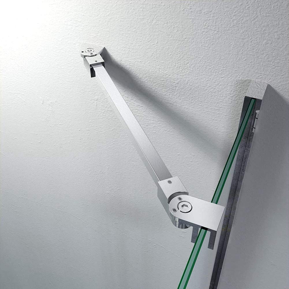 LukLoy 40cm Stainless Steel Frameless Shower Glass Support Bar | 6-10mm