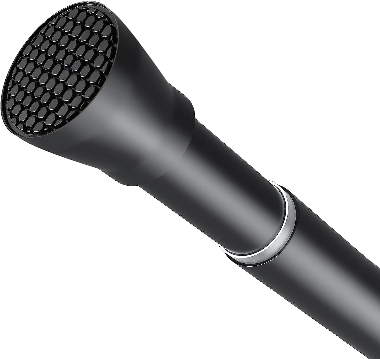 ZipGlo Tension Rod – 113-197cm Black Stainless Steel Curtain Pole