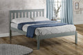 Birlea Denver Double Bed – Grey Solid Pine Wood Shaker Style Frame