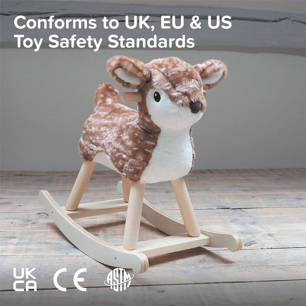 Little Bird Told Me Willow Rocking Deer - Woodland Ride-On Toy for Toddlers (9 Months+)