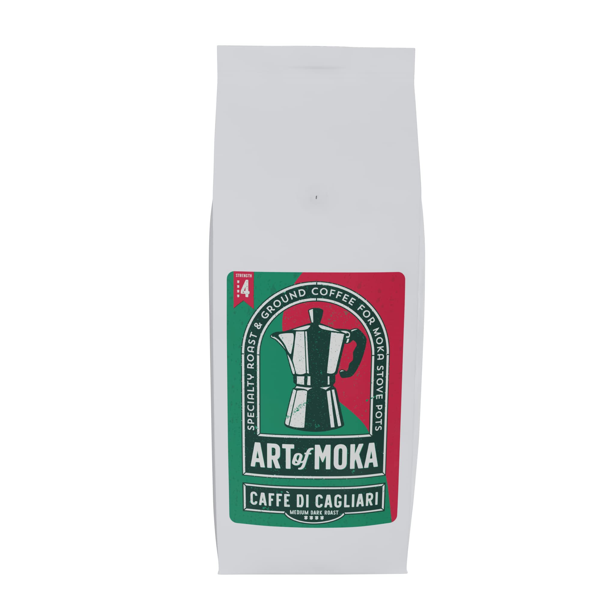 Art Of Moka Ground Coffee 1kg | Medium Dark Roast for Moka Pot