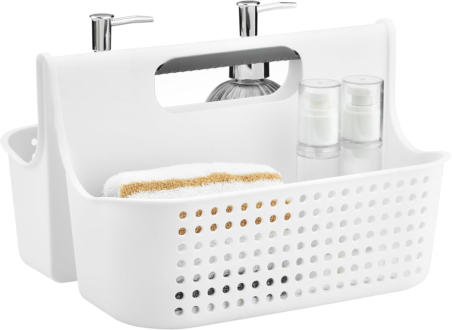 Plastic Shower Caddy – Portable Divided Storage Organizer