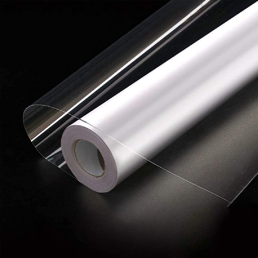 Hode Clear Sticky Back Plastic Roll – 90cm x 6m Transparent Vinyl Film