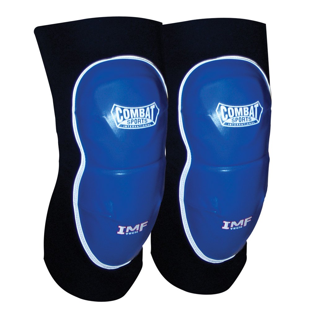Combat Sports MMA Striking Knee Pads – IMF Tech Leather Sparring Gear