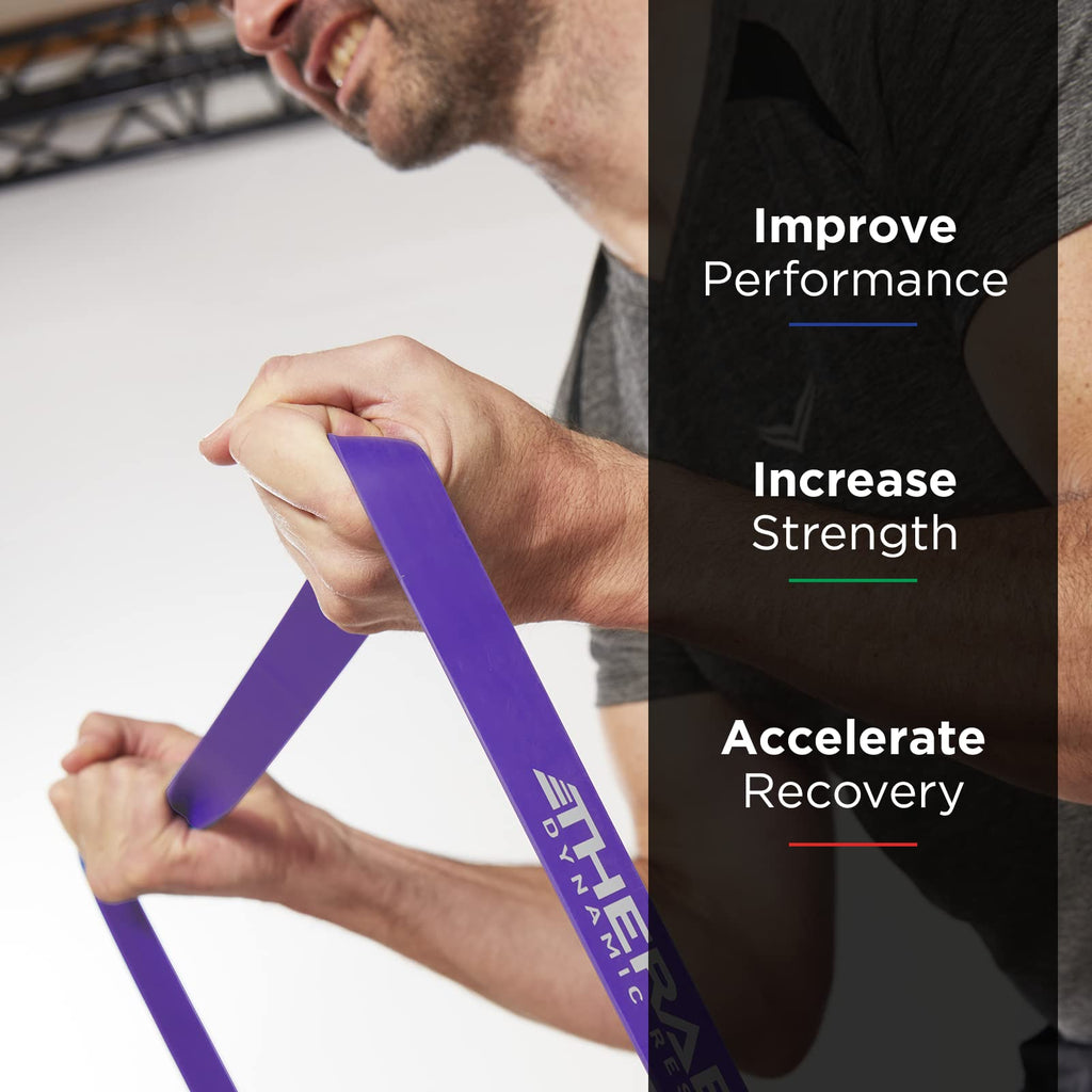 TheraBand High Resistance Bands - Heavy Duty Latex (35-50 lbs) 2-Pack