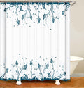 M&W DasDesign Blue Plants Shower Curtain - 180x200cm Waterproof Polyester