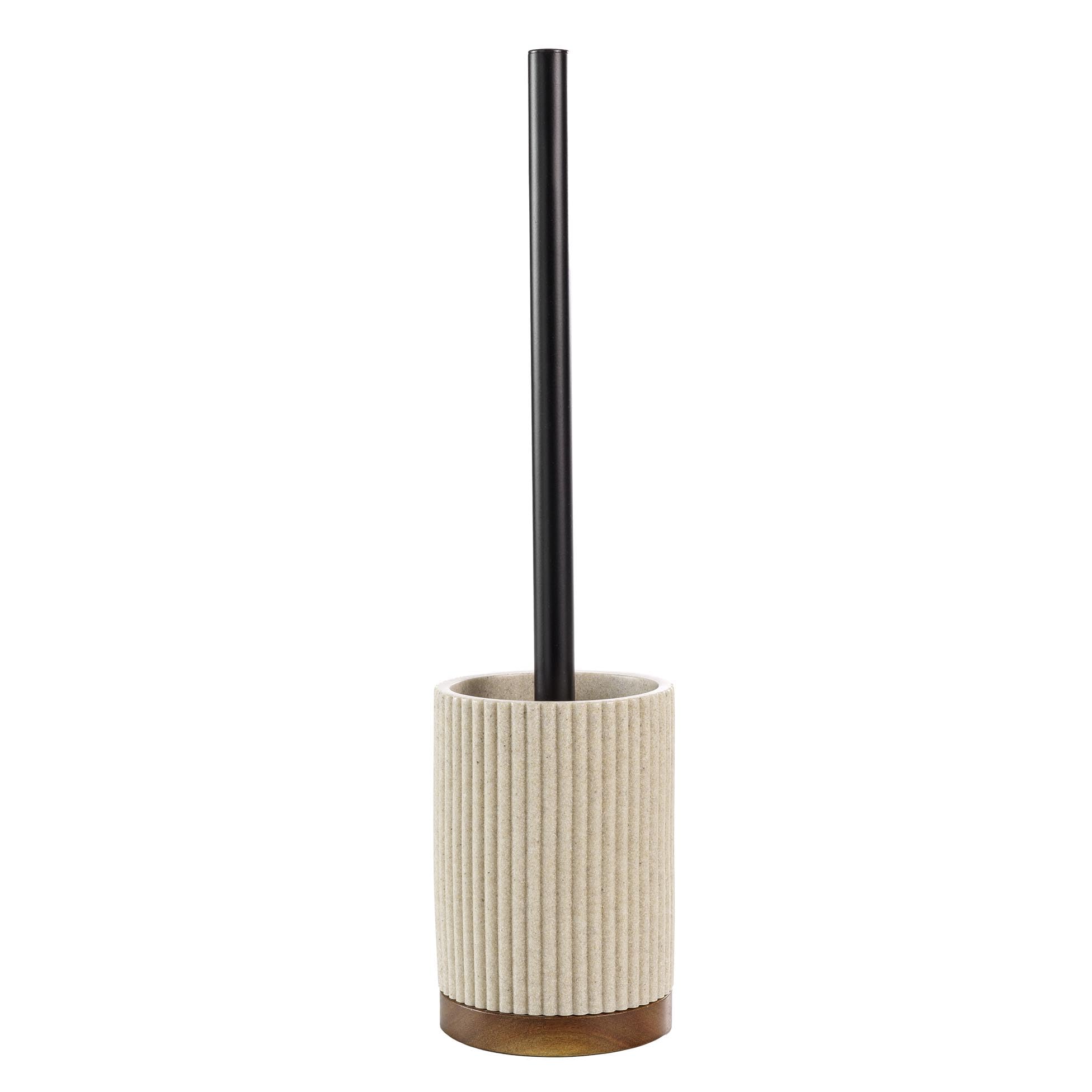 Douceur d'Intérieur Niagara Toilet Brush - Natural Polyresin & Acacia