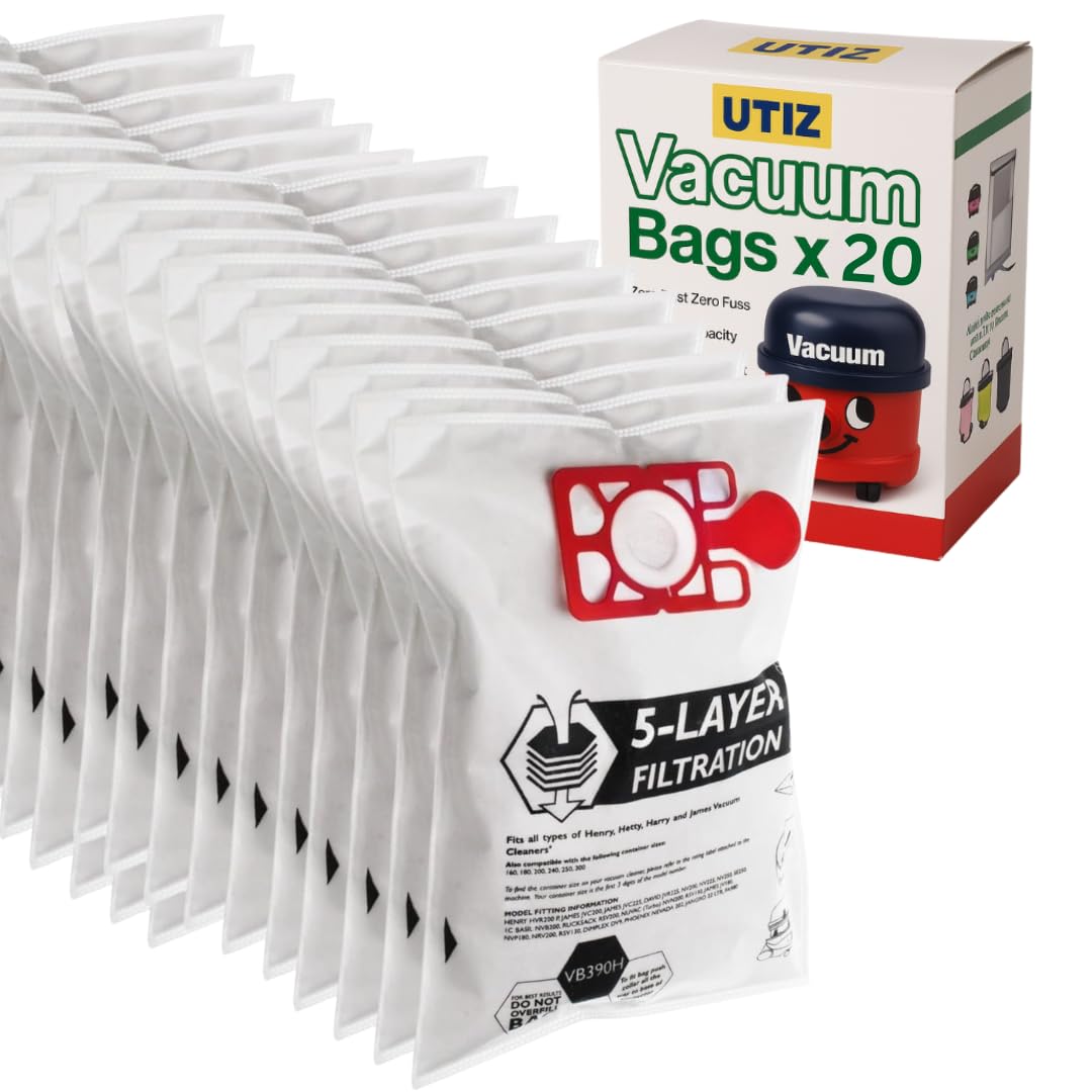 UTIZ Vacuum Bags for Henry & Hetty - NVM-1CH Replacement (Pack of 20)