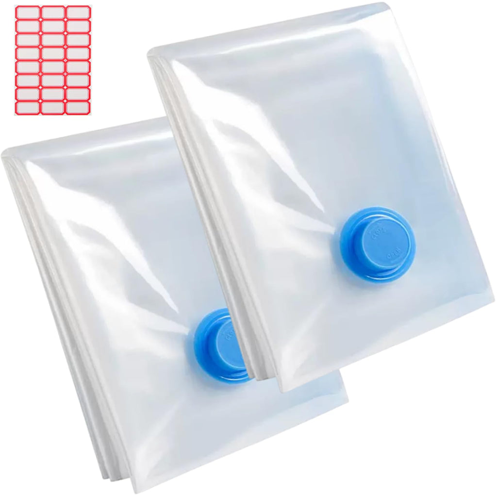 2 Pack 100 X 130cm Vacuum Storage Bags, Extra Large Strong Space Saver Compression Bags - image 1