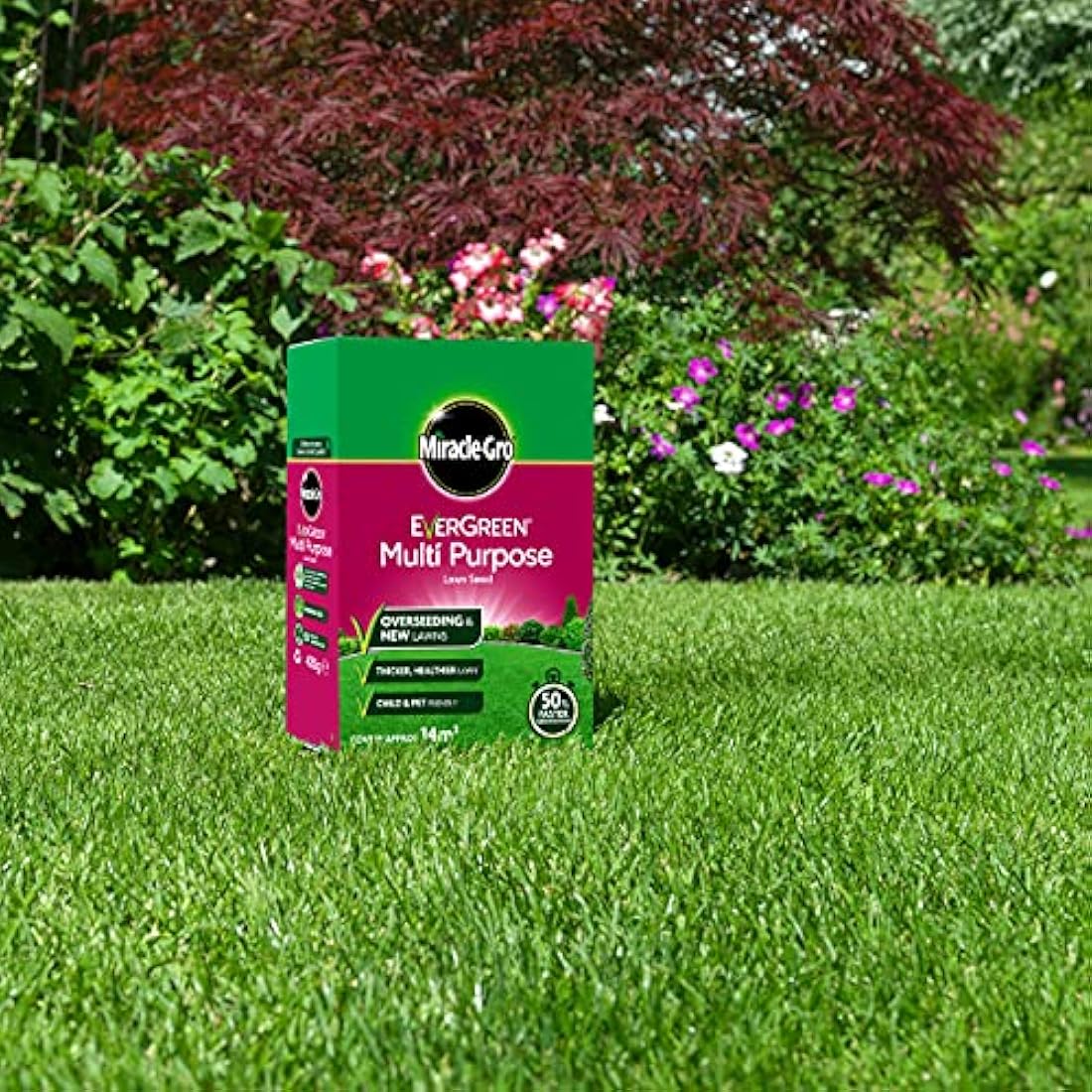 Miracle-Gro Multi-Purpose Grass Seed - 480g Lawn Repair & Growth