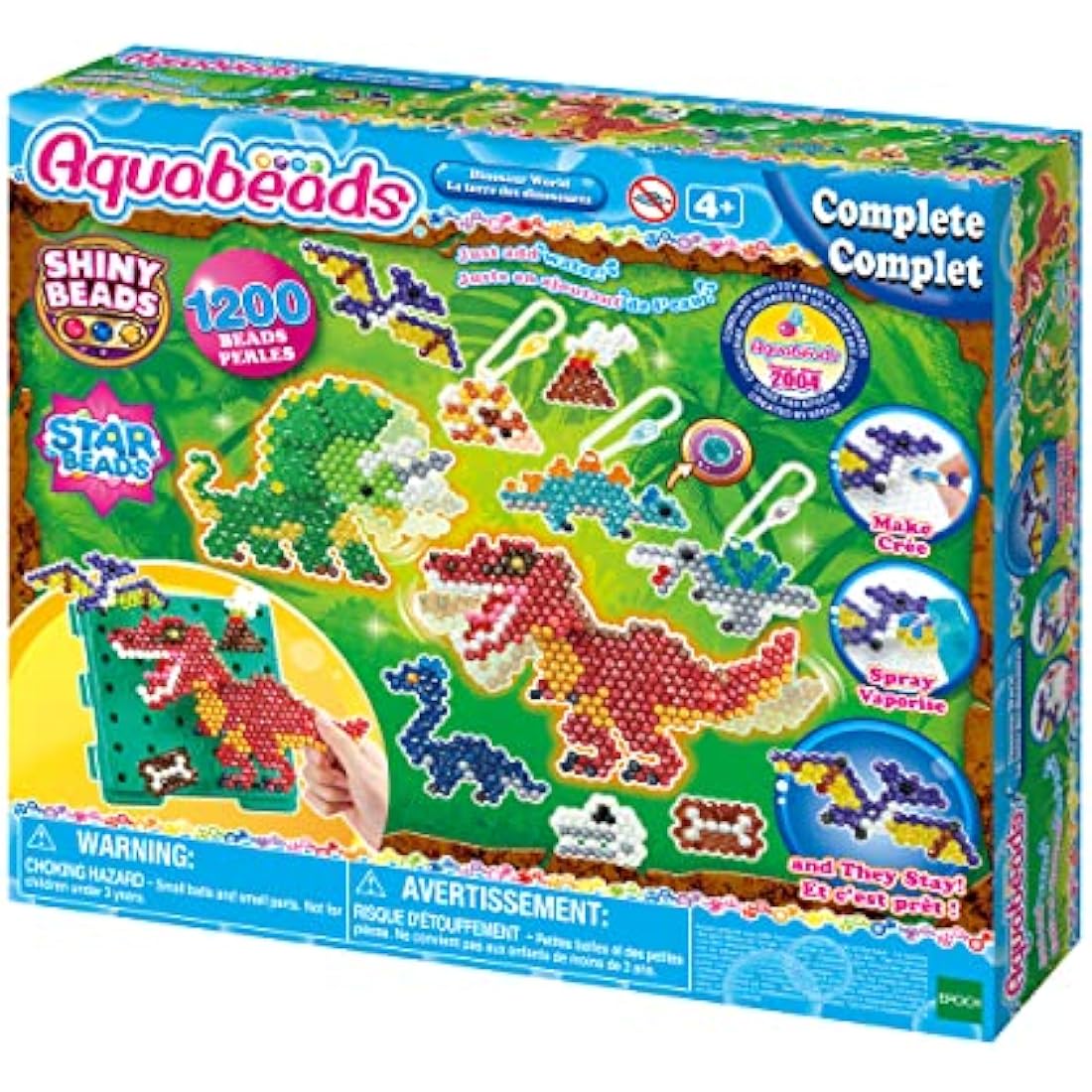 Aquabeads Dinosaur World Art and Craft Bead Kit for Kids –