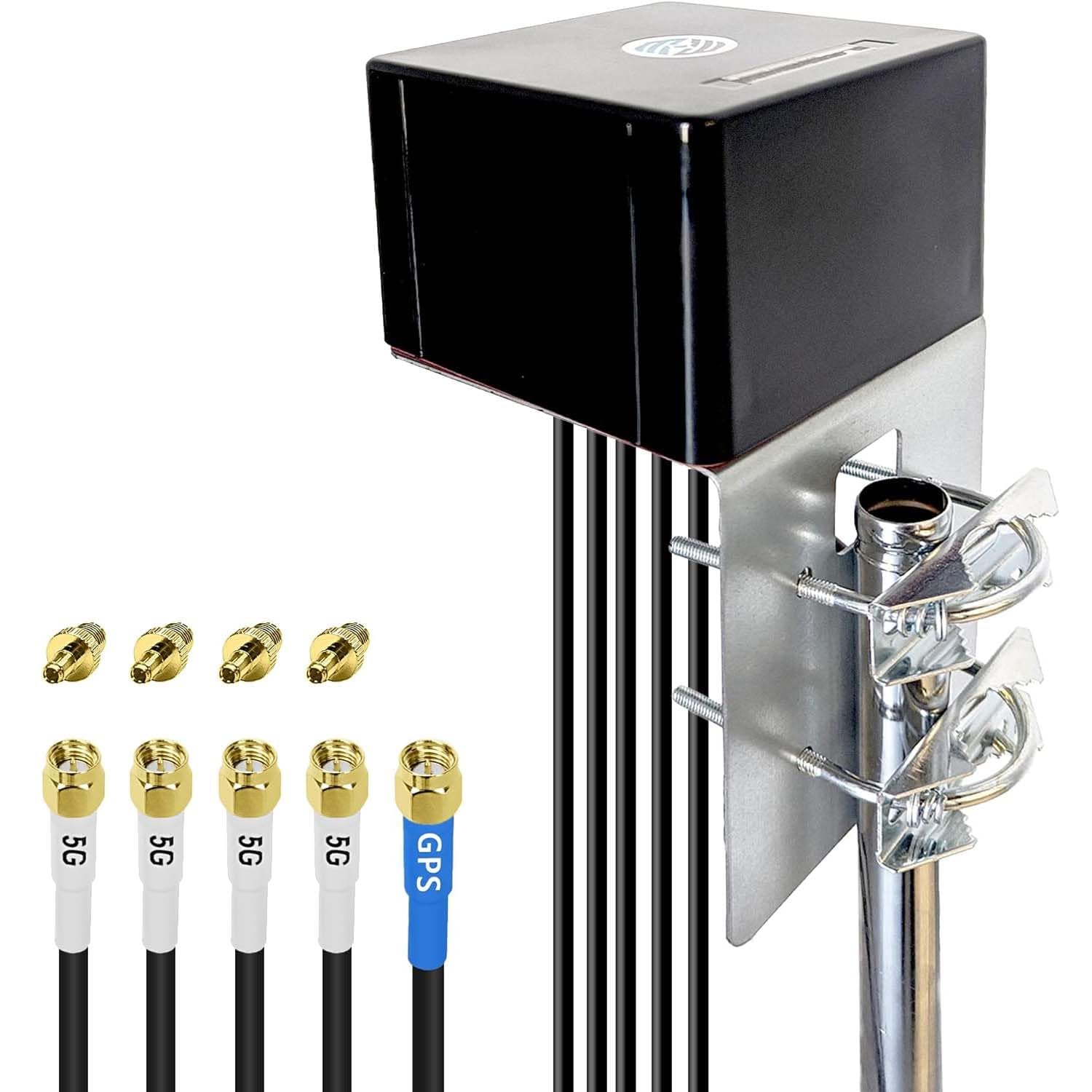 Maswell 5-in-1 5G Antenna | 4x4 MIMO 6dBi Wideband WiFi 7 GNSS
