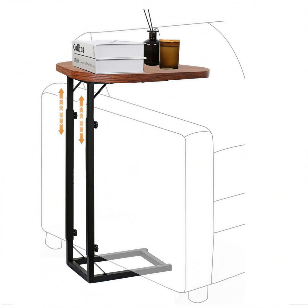 OFIDELITY Side Table, Height Adjustable C table, End Table for Sofa, Couch & Bedside - image 2