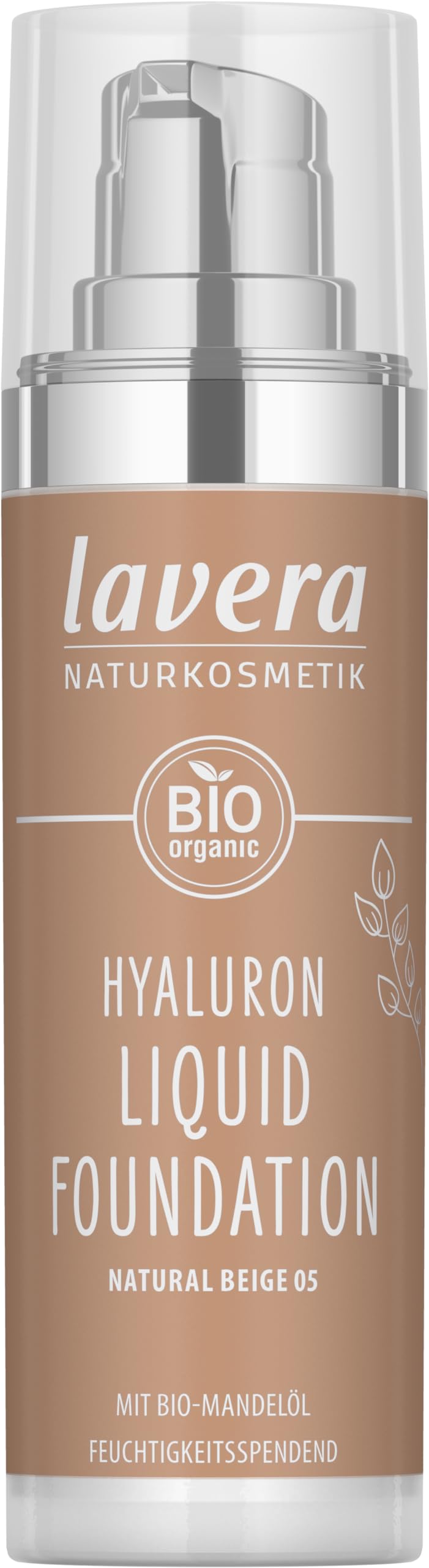 lavera Hyaluron Liquid Foundation – Natural Beige 05 – Vegan Makeup