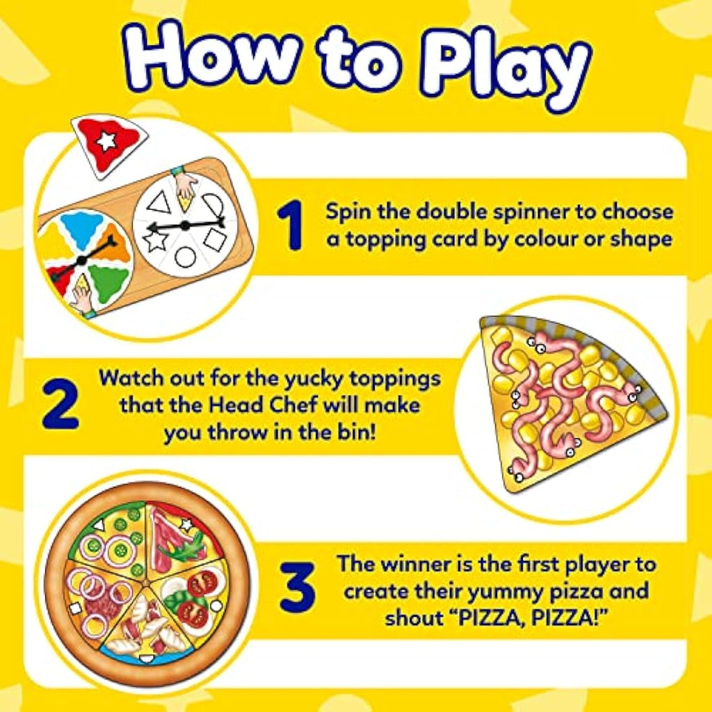 Orchard Toys Pizza Pizza! Game - Shape and Colour Matching Board Game