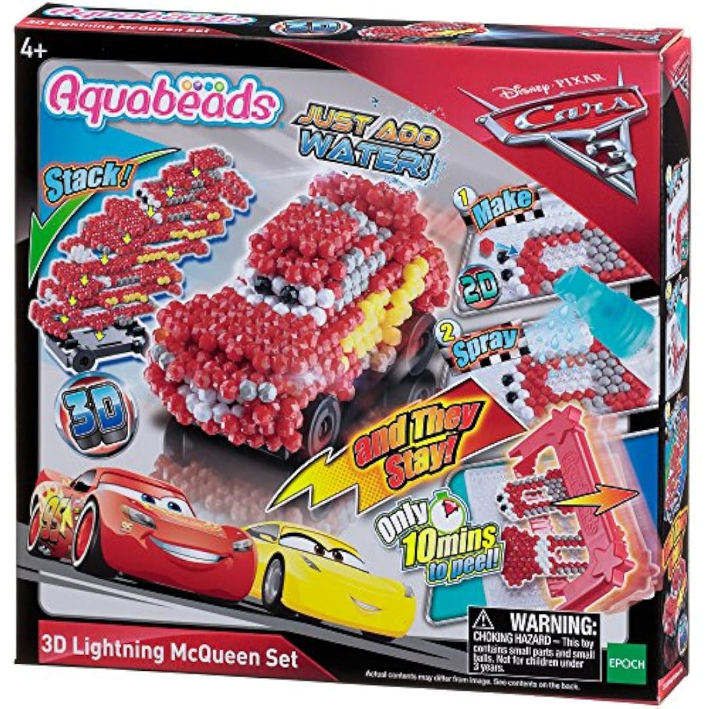 Aquabeads Disney Cars 3 3D Lightning McQueen Kids DIY Craft Playset