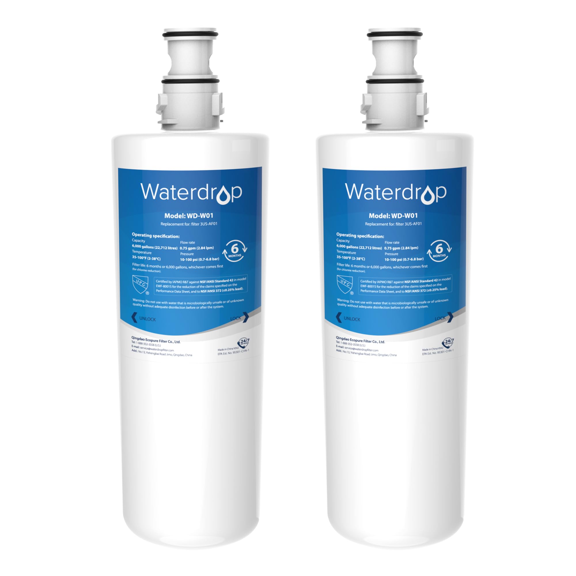 Waterdrop Replacement Filter for InSinkErator F-701R & 3M 3US-AF01