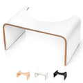 Well Care Wooden Toilet Stool – White Ergonomic Squatting Footrest