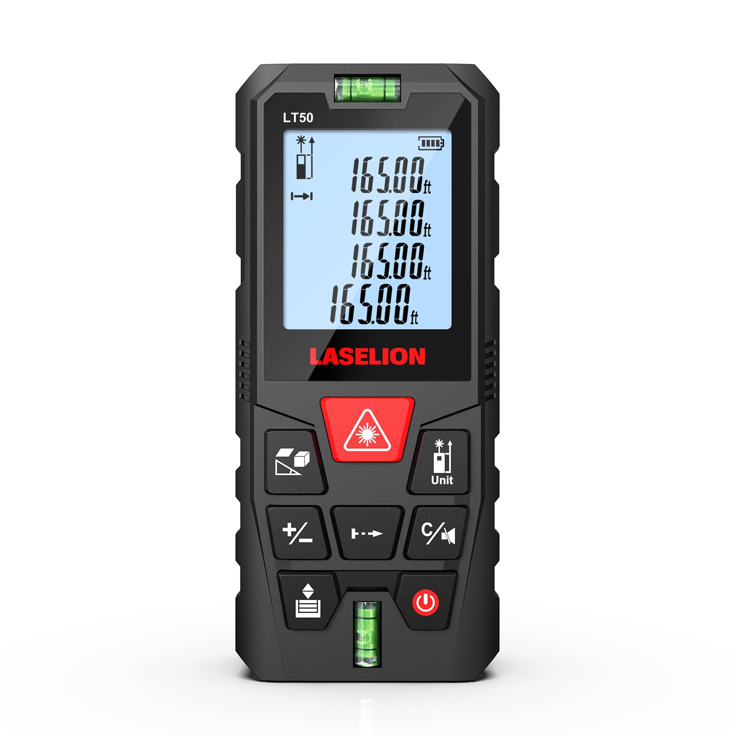 LASELION LT50 Laser Distance Meter – 50m Range with Level Bubble