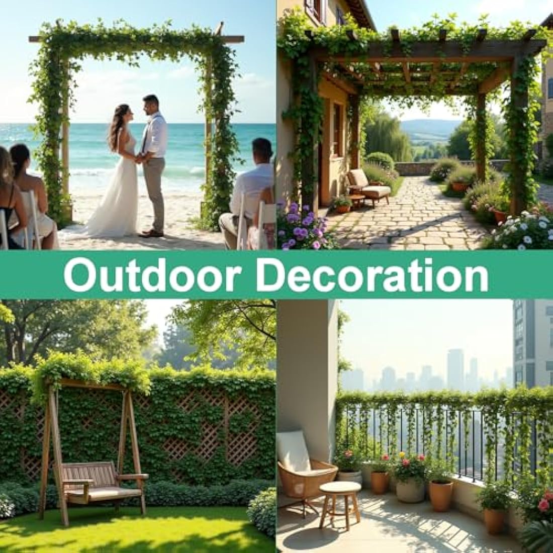 Jolof Store 12Pcs Artificial Ivy Vines – 84ft Silk Leaf Garland