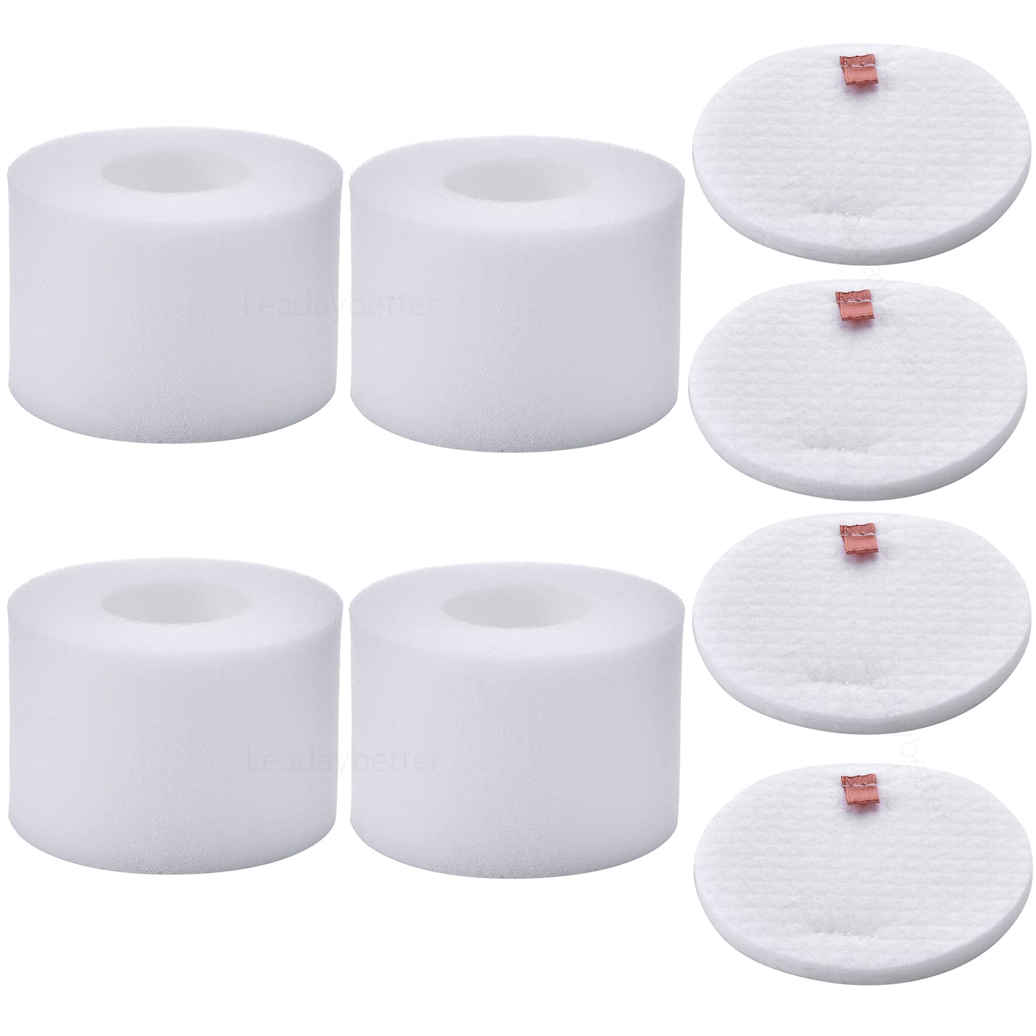Leadaybetter 4-Pack HEPA Filter Set for Shark NV601UK Upright Vacuum