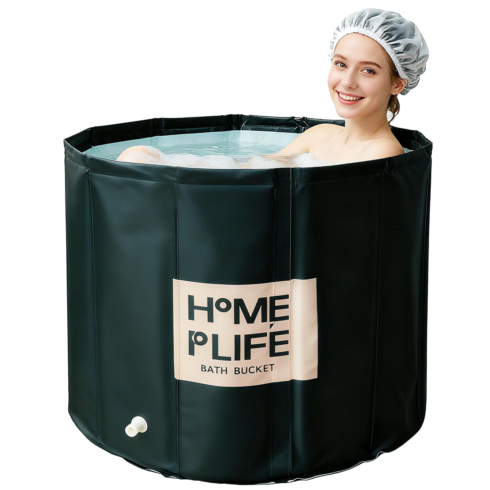 Jolof Store Portable Foldable Bathtub | Ice Bath & Home Spa - 80x65cm