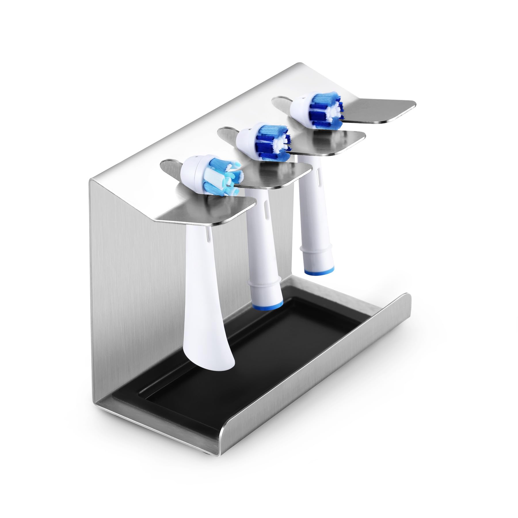 Siegvoll Stainless Steel Electric Toothbrush Head Holder for 3 Heads
