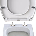 Soft Close Toilet Seat – Oval White Universal Top Fixing