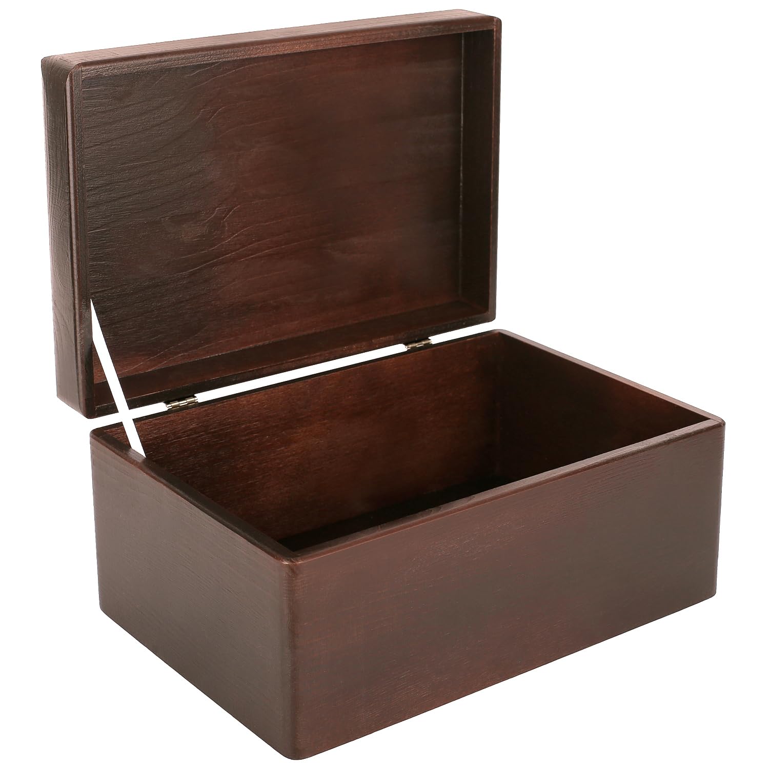 Creative Deco Large Wooden Storage Box with Lid – 30x20x14cm Memory Chest