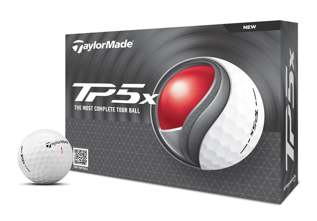 TaylorMade 2024 TP5x Golf Balls – 5-Layer Tour Performance (1 Dozen)