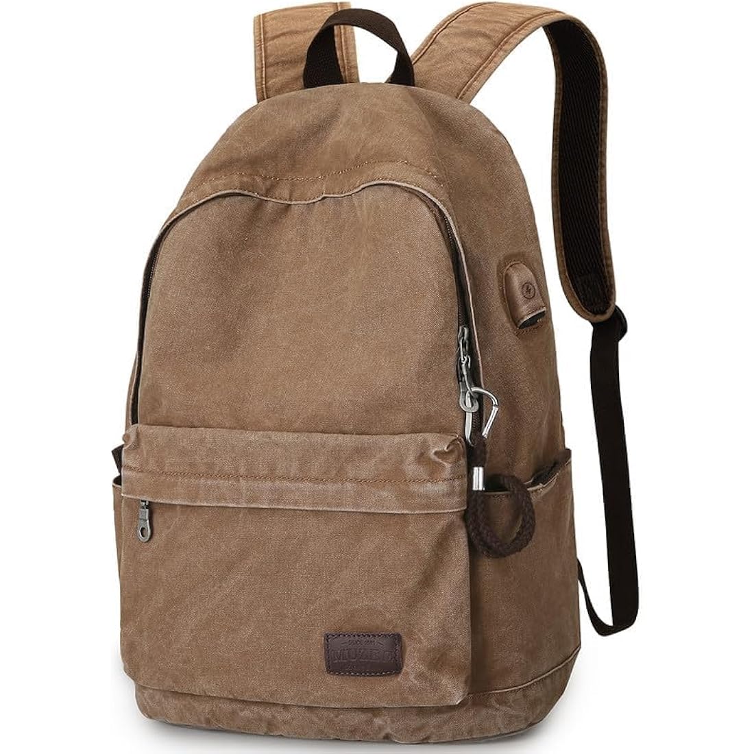 Muzee Canvas Laptop Backpack | 15.6 Inch Anti-Theft Travel Daypack