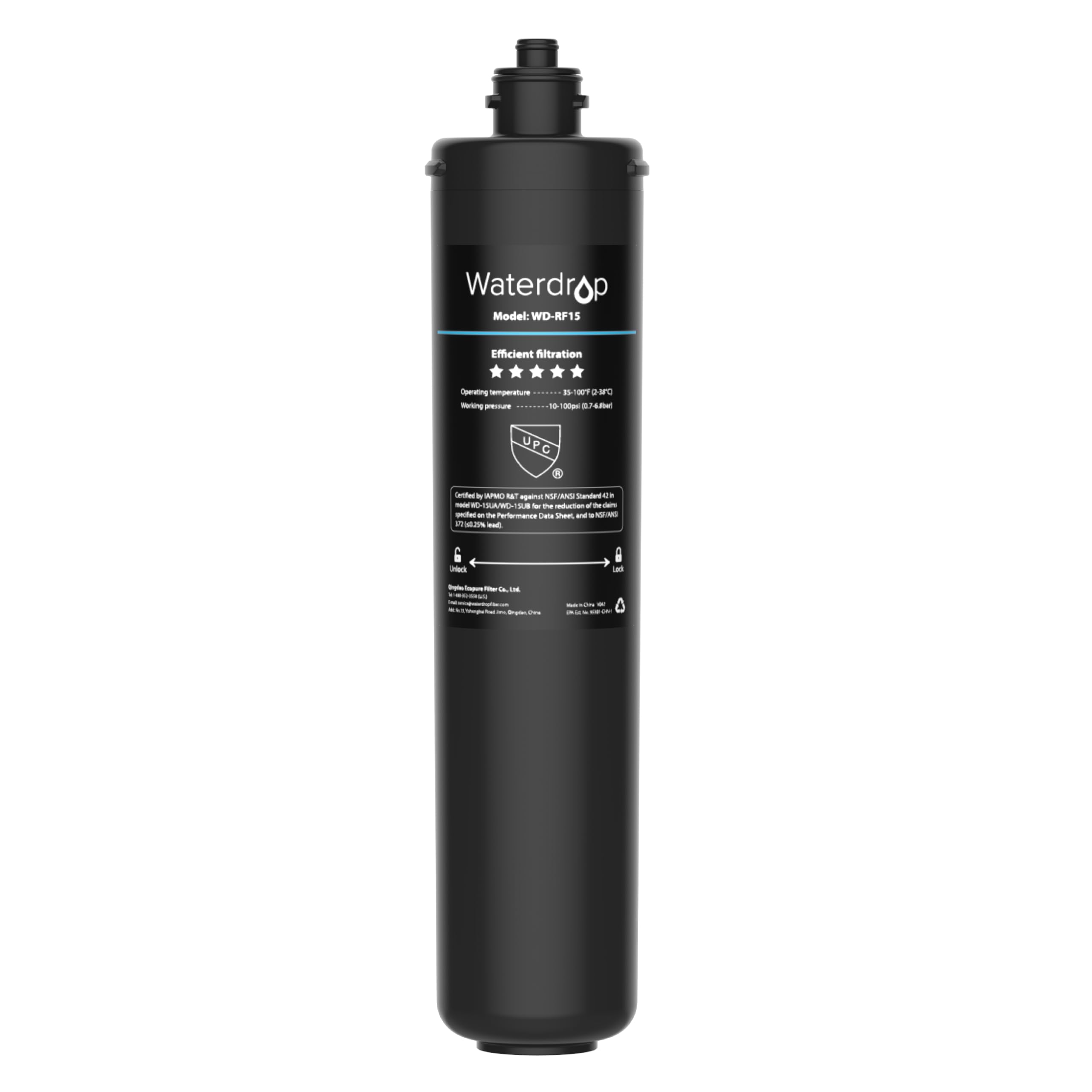 Waterdrop RF15 Replacement Filter for 15UA/15UB/15UC Under Sink Systems