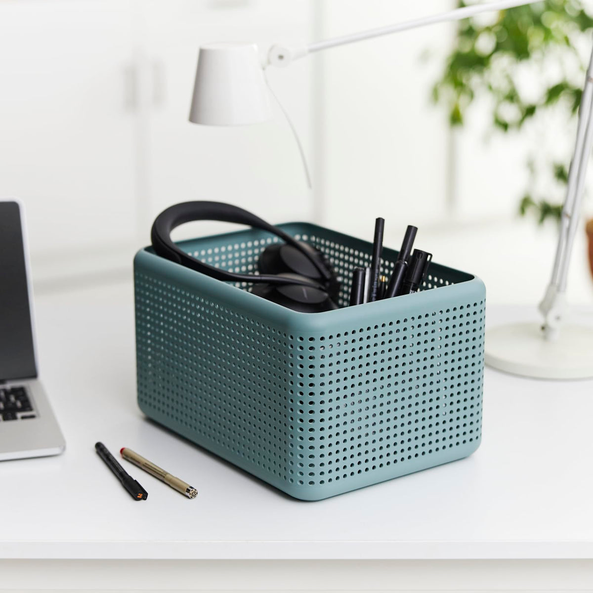Rotho, Madei, storage box without lid 13 l, Plastic PP BPA-free, green, 13l 32,6 x 23,8 x 18,8 cm - image 5