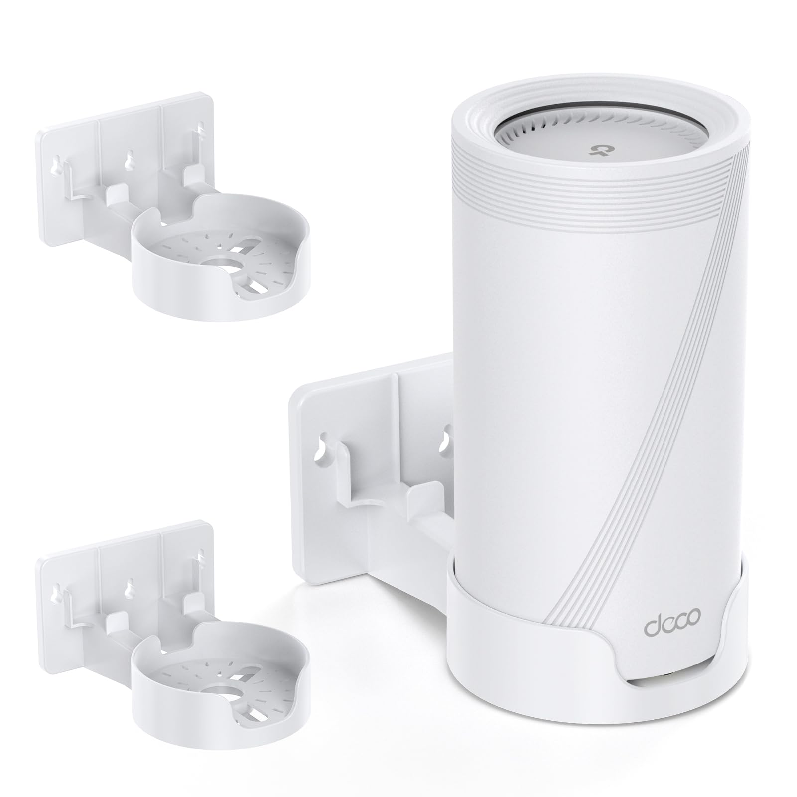 Deco WiFi 7 Mesh Wall Mount Bracket – White, 2 Pack