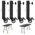 Lipshome Table Leg Extender with Casters Adjustable 6.3"-7.9" Height 4 Pack - image 1