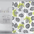 GONOVE Shower Curtain | 200x200cm Waterproof Mildew Resistant Floral
