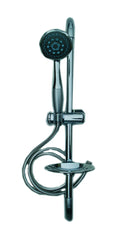 Kippen 5106 a Riser Rail – Silver Chrome Shower Set with Soap Dish