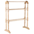 Apollo Rubber Wood Towel Rail – Natural Hevea Towel Rack
