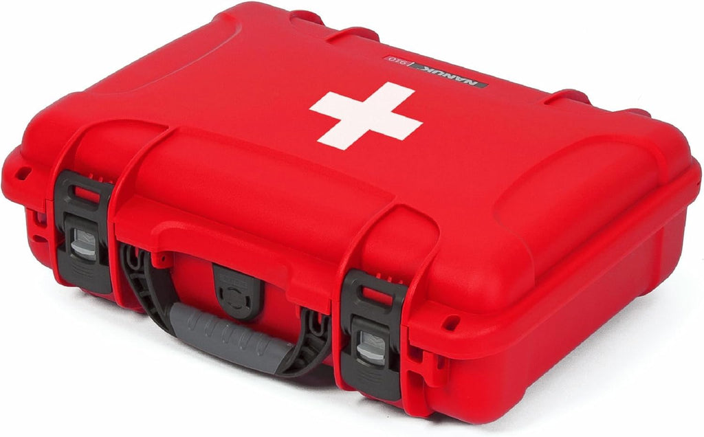 Nanuk 910 First Aid Waterproof Hard Case – Red NK-7 Resin Shell
