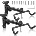 WELDUN Foldable Bike Wall Mount Rack with Helmet Hook - 2 Pack