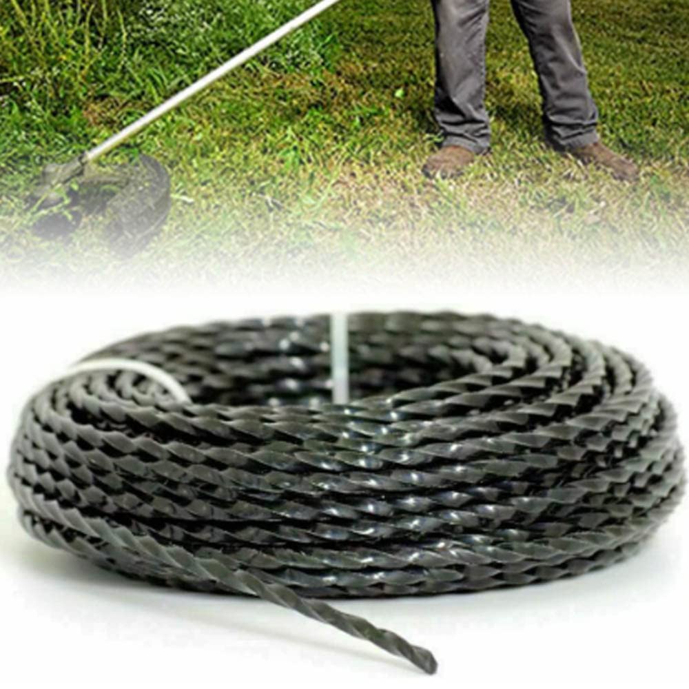 Riegolux Black Helicoidal Nylon Trimmer Thread - 3.3mm x 100m Line