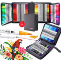 ZSCM 100 Color Dual Tip Artist Markers – Fine and Brush Tip Pens