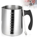 Hejo 900ML Candle Wax Melting Pot – Stainless Steel Jug with Stirring Spoon