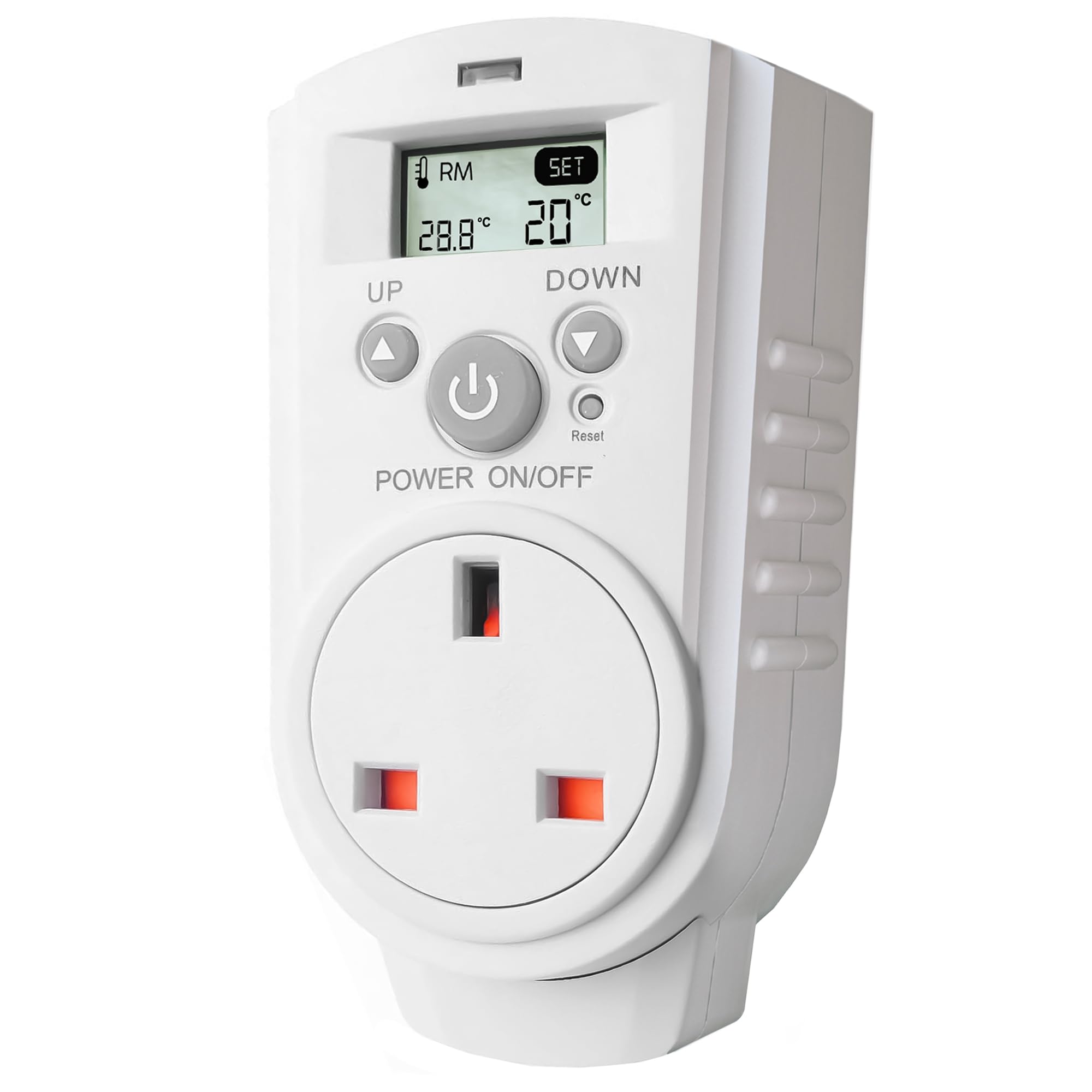 EconoHome Digital Plug-in Thermostat – Programmable LCD Controller