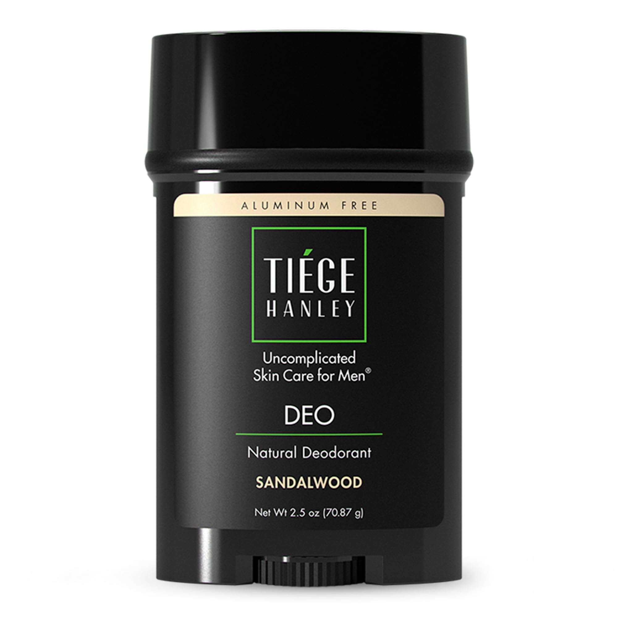 Tiege Hanley Natural Aluminum-Free Men's Deodorant – Sandalwood, 2.5oz