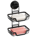 TAILI Double Layer Suction Soap Dish – Stainless Steel Wall Mounted Holder