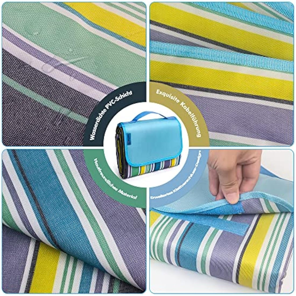 XXL Picnic Blanket – 300x200cm Waterproof Beach Mat