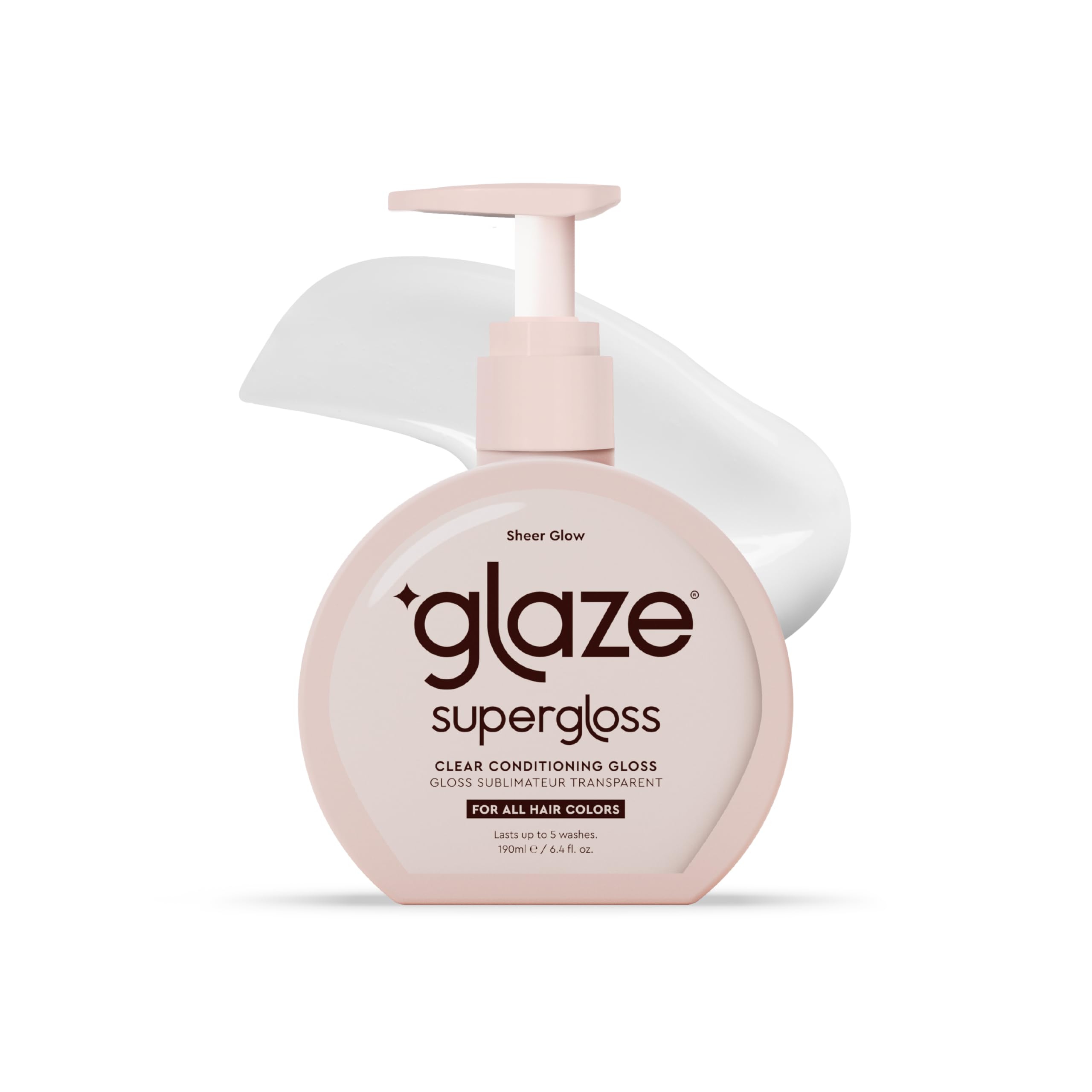 Glaze Supergloss Sheer Glow Clear Hair Gloss - Conditioning Shine Treatment