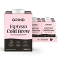 Grind Espresso Cold Brew Coffee Concentrate – 4 Pack Arabica Double Shot